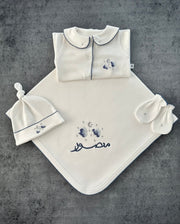 4 Pieces + White Pillow