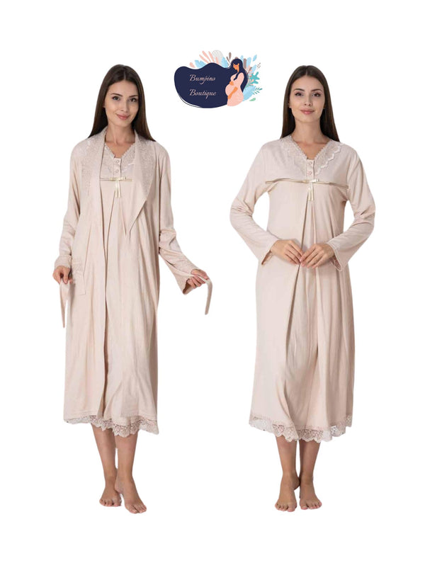 4321/ Maternity nightgown with nightdress