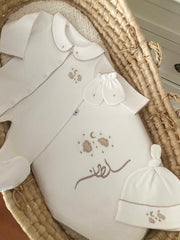 4 Pieces + Linen Pillow Without Edges