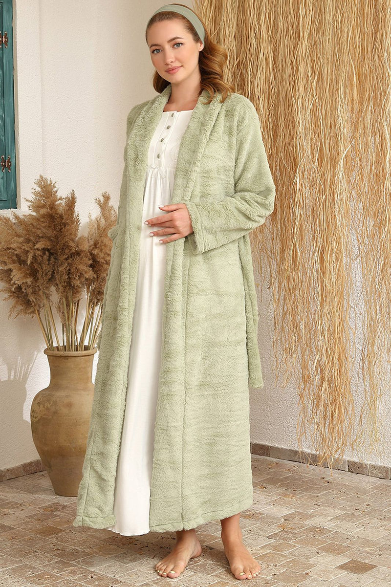 Bumpino 4409 Maternity and nursing nightgown with welsoft robe