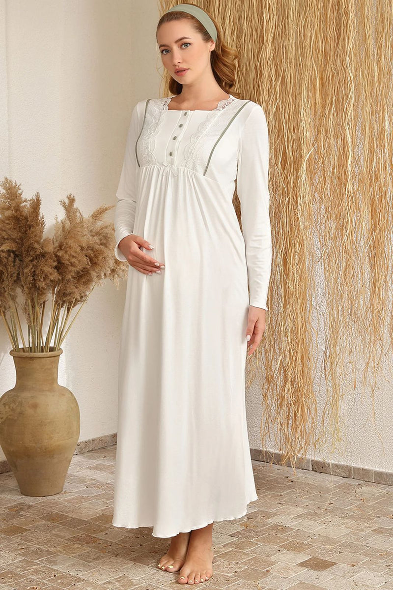 Bumpino 4409 Maternity and nursing nightgown with welsoft robe