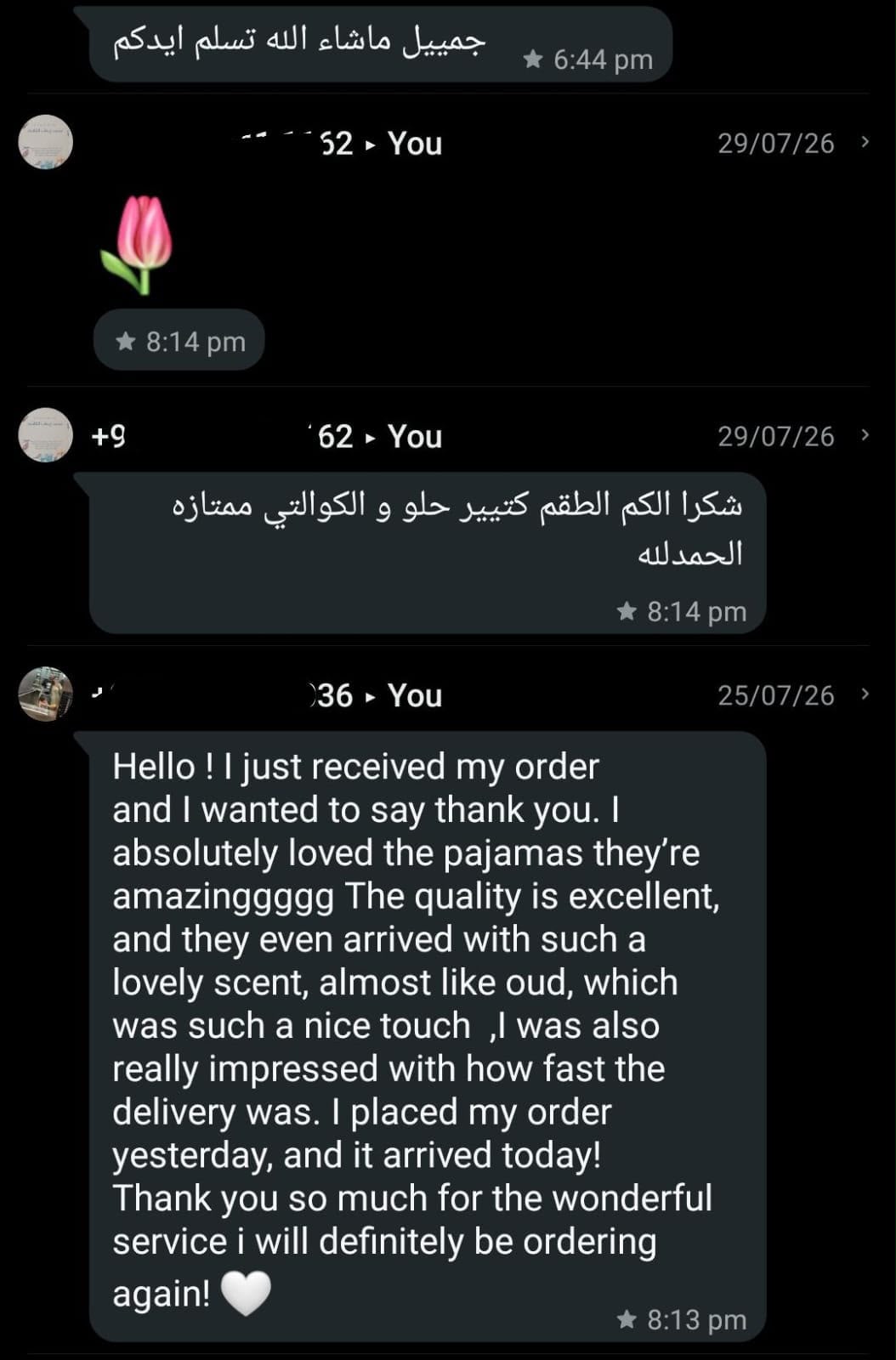 Original Bumpino customer feedback screenshot