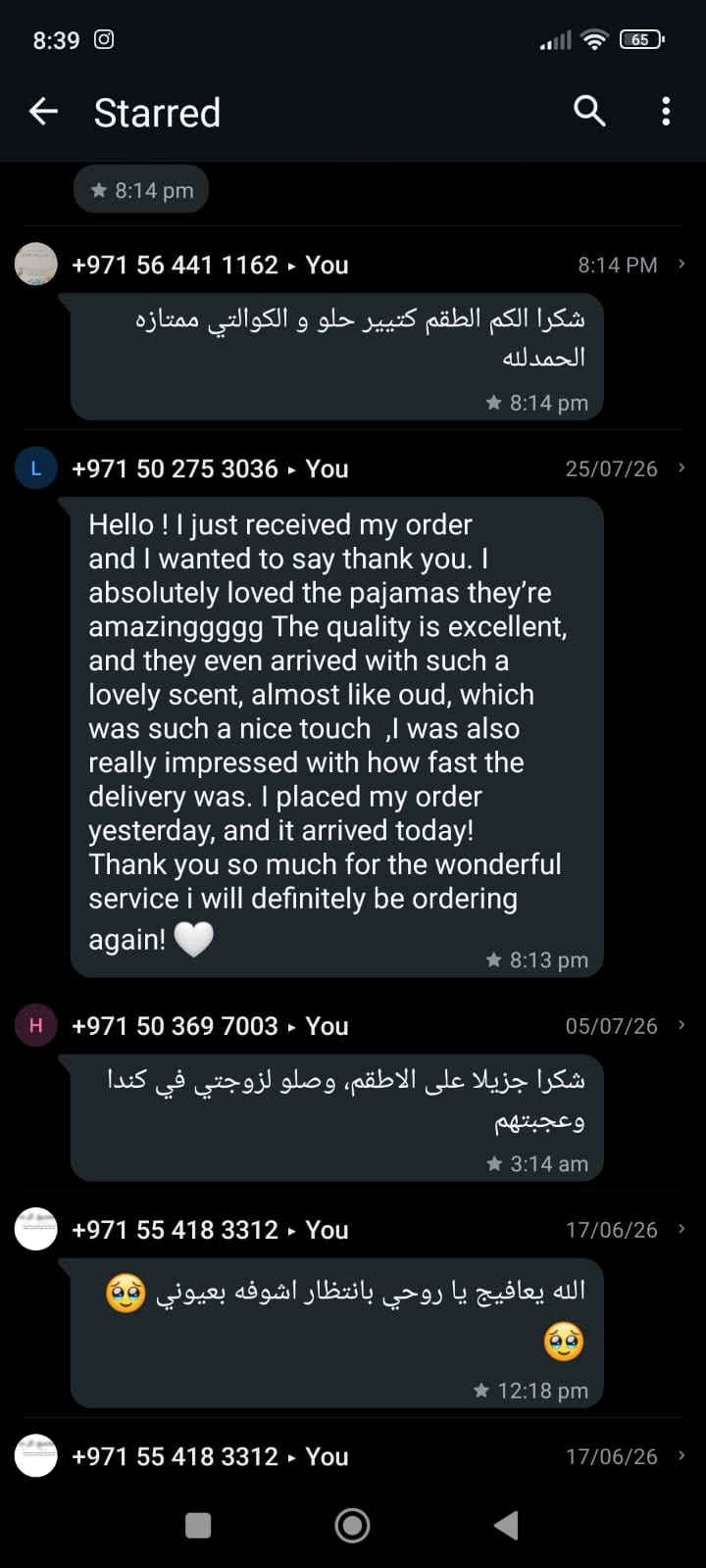 Original Bumpino customer feedback screenshot